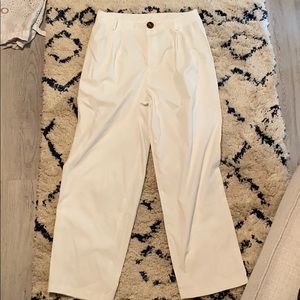 Shein white high waisted pants